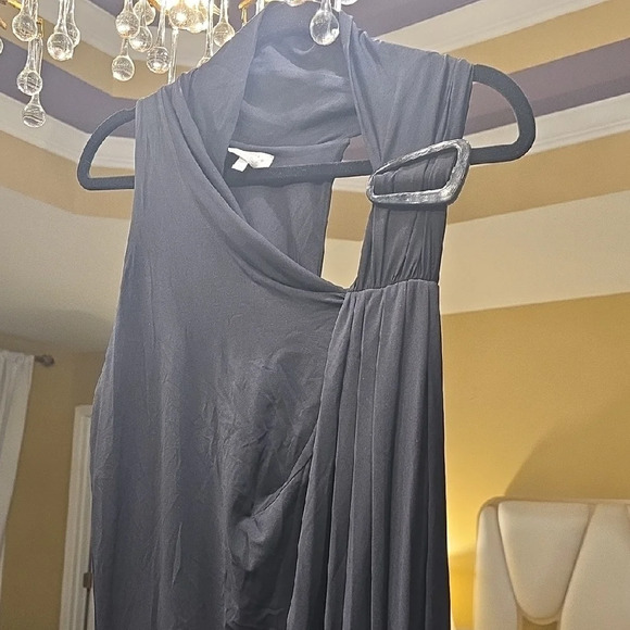 MaxMara Chic One-Shoulder Black Dress Made In Italy - Picture 4 of 16